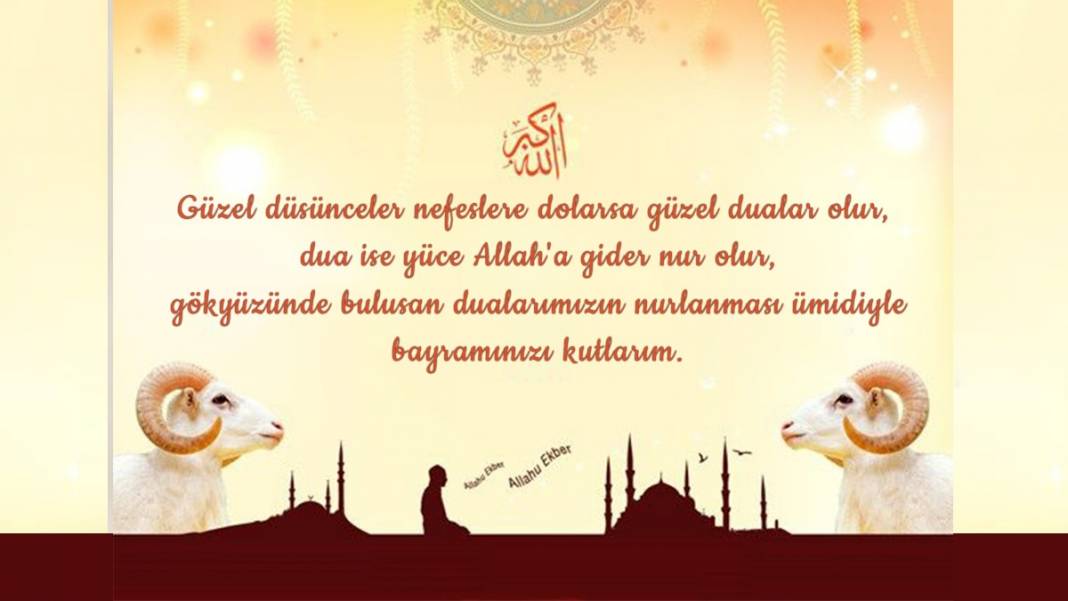 Hayırlı bayramlar! Yeni resimli Kurban Bayramı mesajları 7